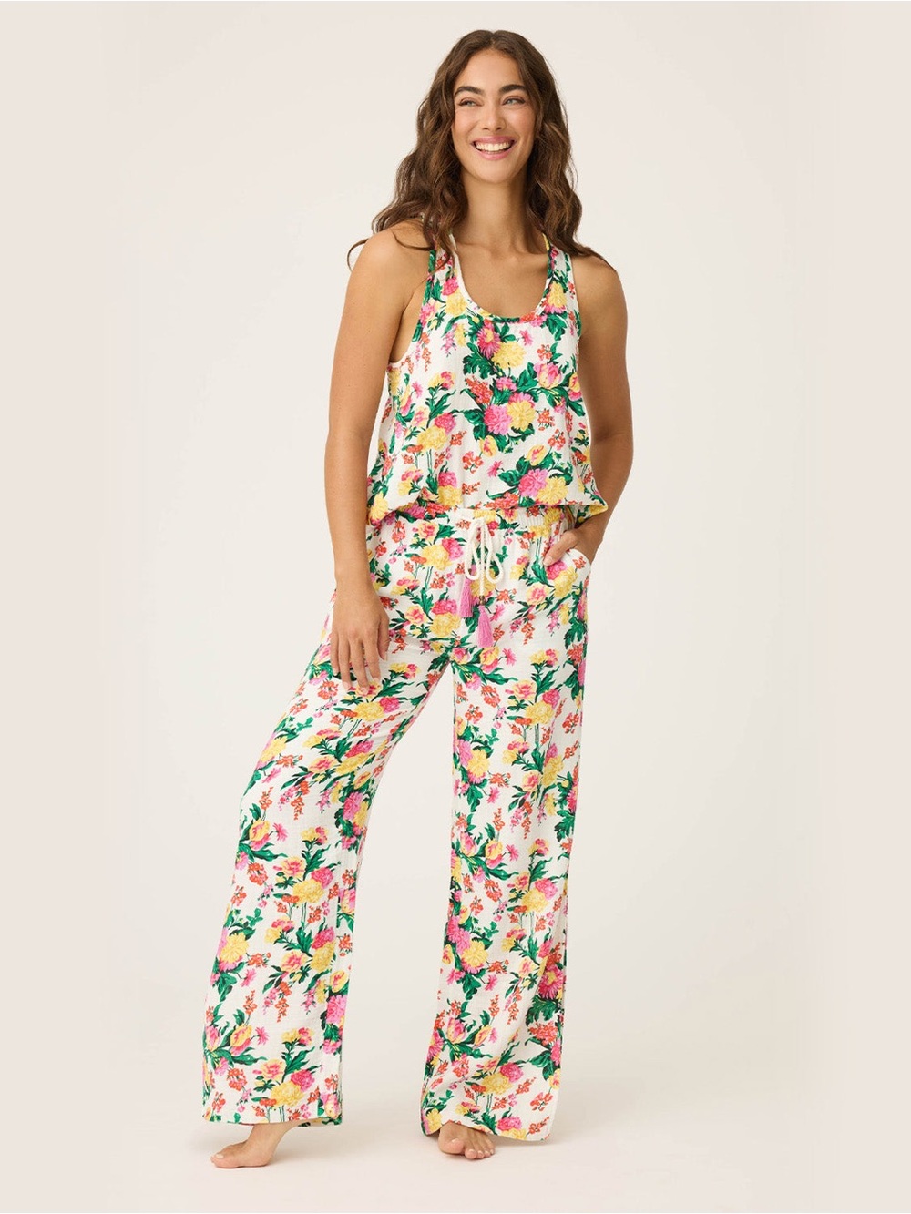 PJ Salvage X PQ SWIM DAHLIA RACERBACK TANK NWT Size Medium